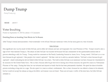 Tablet Screenshot of dumptrump.org